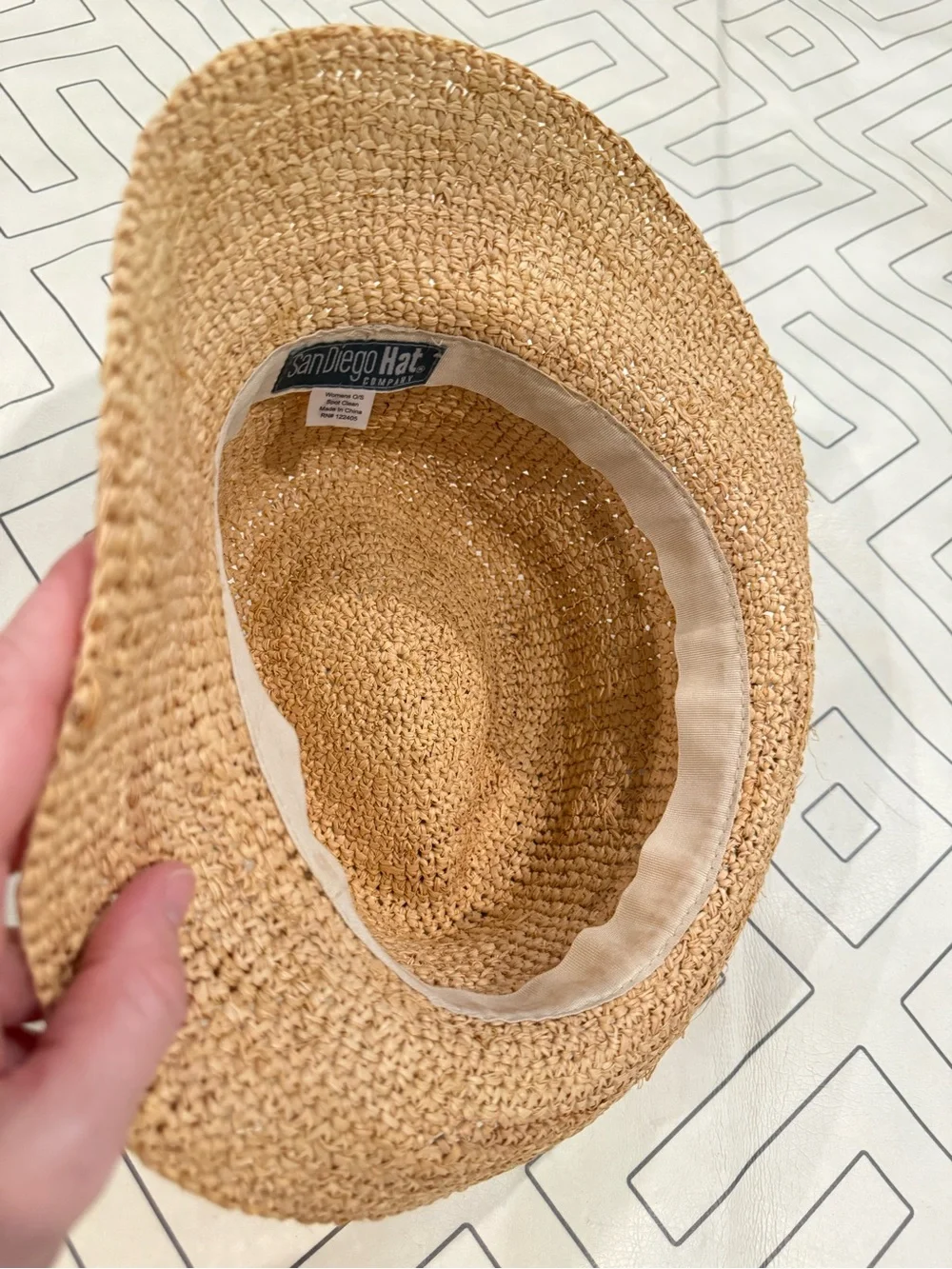 San Diego Hat Rattan Fedora Hat